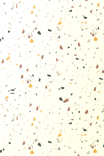 Matt stenska plošča - 96 x 280 cm / Teraco bela