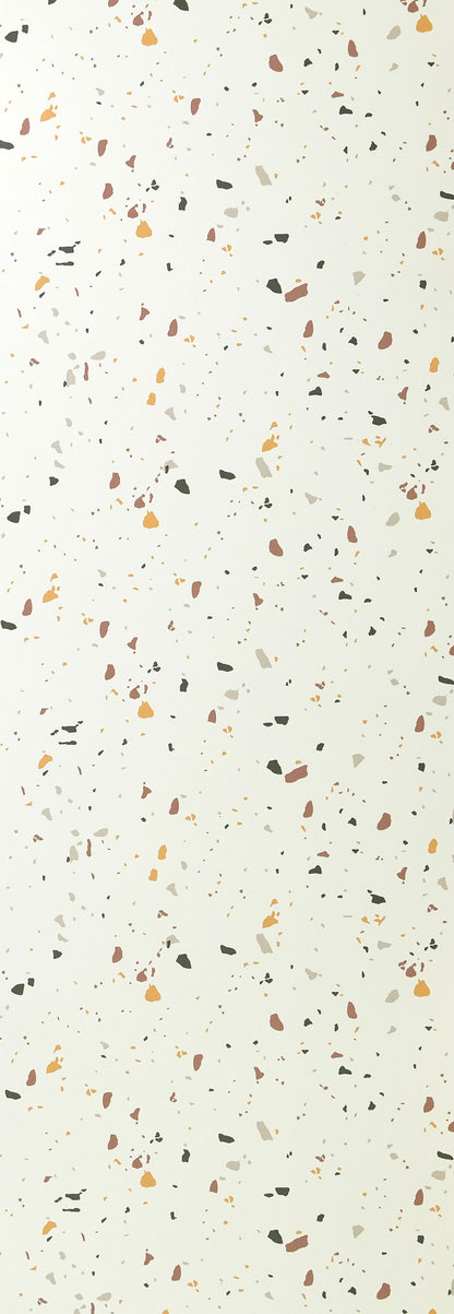 Matt stenska plošča - 96 x 280 cm / Teraco bela